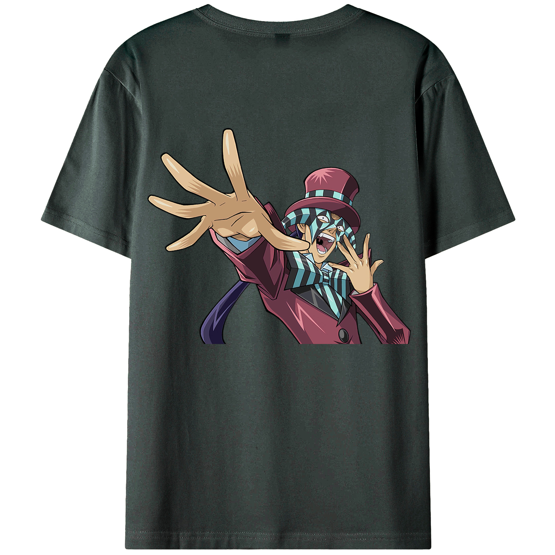 （画像用） 遊☆戯☆王 Yu-Gi-Oh! 綿100％ メンズ半袖Tシャツ（バックプリント） 通気性